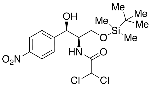 Chloramphenicol O-tert-Butyldimethylsilyl Ether - Chemical structure and product image