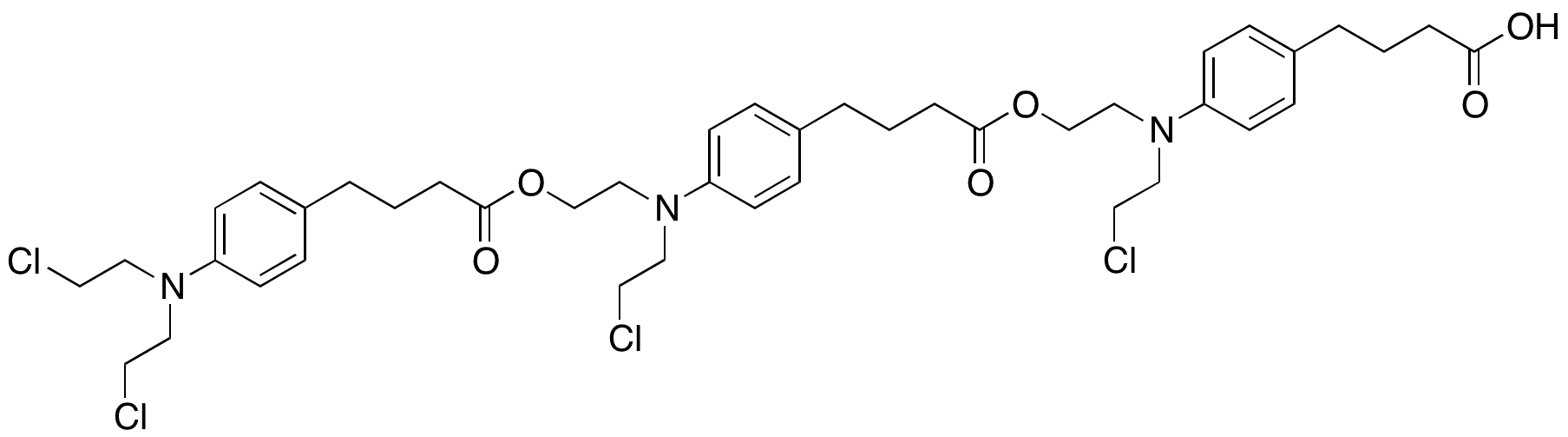 Chlorambucil Trimer Impurity - Chemical structure and product image