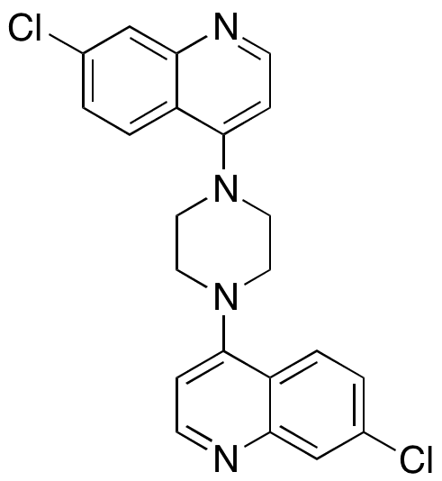 1,4-bis(7-Chloroquinolin-4-yl)piperazine - Chemical structure and product image