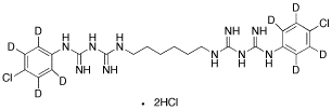 Chlorhexidine-d8 Dihydrochloride - Chemical structure and product image