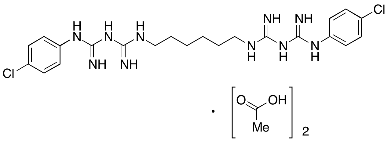 Chlorhexidine Diacetate - Chemical structure and product image