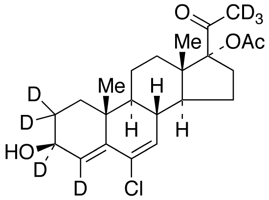 Chlormadinol Acetate-d7 - Chemical structure and product image
