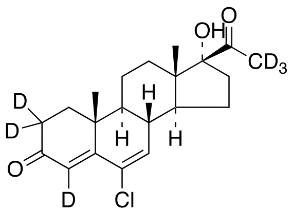 Chlormadinone-d6 - Chemical structure and product image