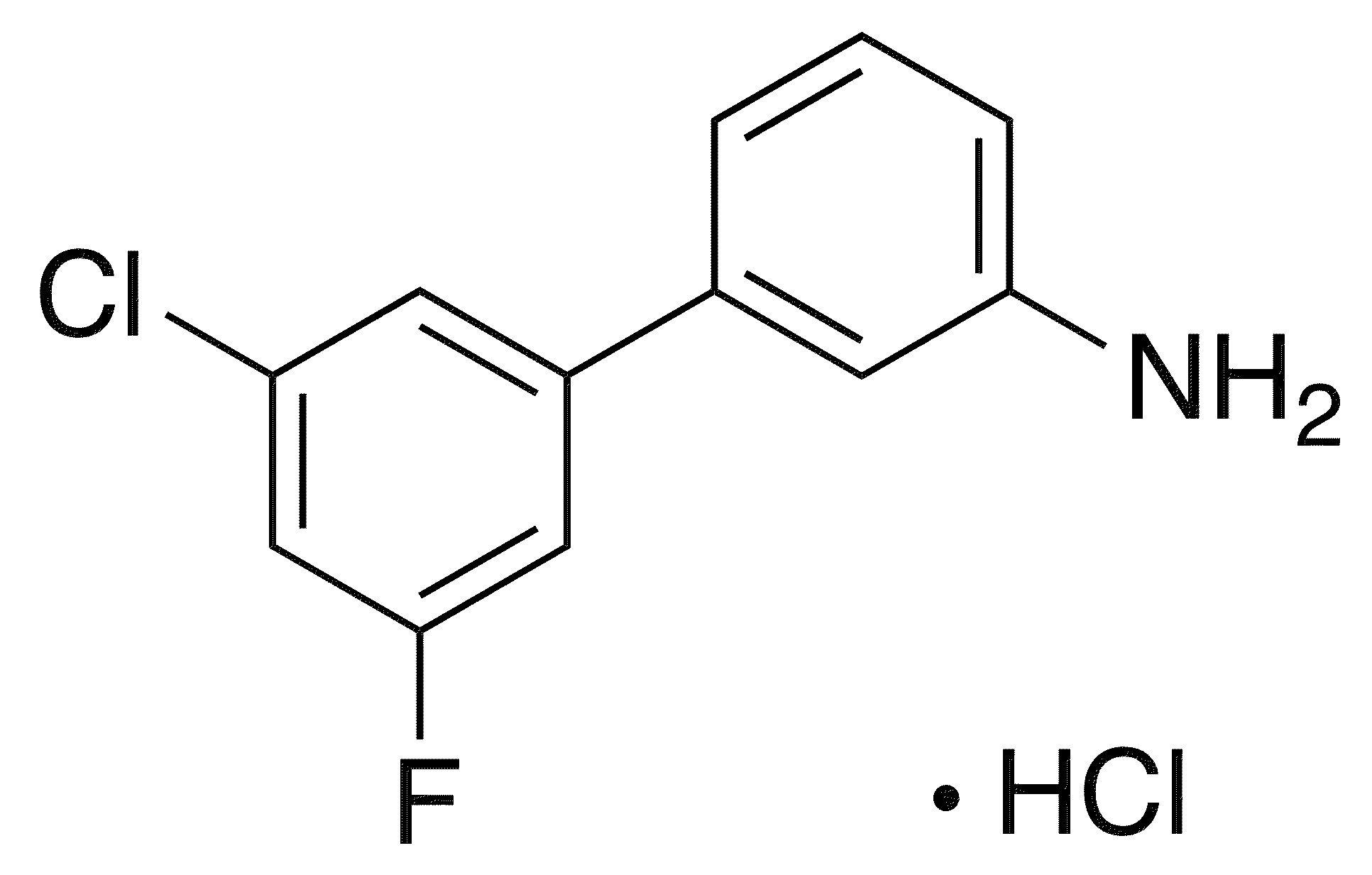 3-(3-Chloro-5-fluorophenyl)aniline Hydrochloride - Chemical structure and product image