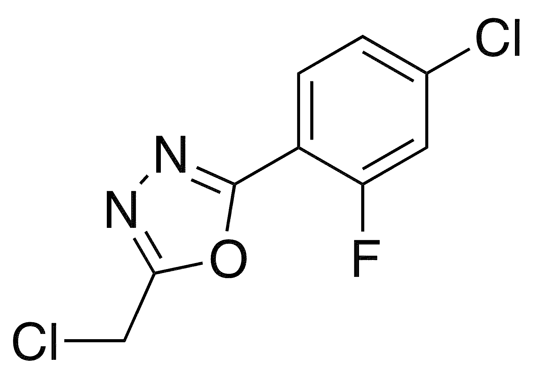 2-(4-Chloro-2-fluorophenyl)-5-(chloromethyl)-1,3,4-oxadiazole - Chemical structure and product image