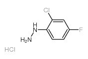2-Chloro-4-fluorophenylhydrazine Hydrochloride - Chemical structure and product image
