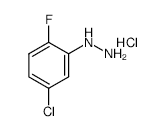 5-Chloro-2-fluorophenylhydrazine Hydrochloride - Chemical structure and product image