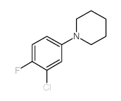 1-(3-Chloro-4-fluorophenyl)piperidine - Chemical structure and product image