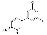 5-(3-Chloro-5-fluorophenyl)pyridin-2-amine - Chemical structure and product image