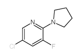 5-Chloro-3-fluoro-2-(pyrrolidin-1-yl)pyridine - Chemical structure and product image