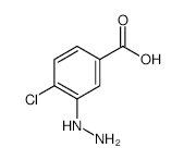4-Chloro-3-hydrazinylbenzoic Acid - Chemical structure and product image