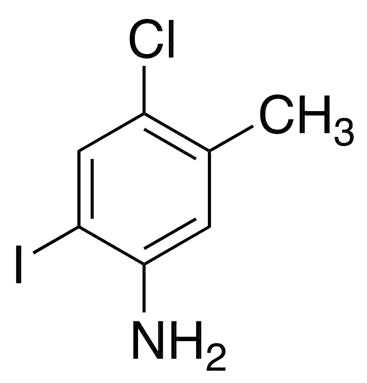 4-Chloro-2-iodo-5-methylaniline - Chemical structure and product image