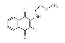2-Chloro-3-(2-methoxyethylamino)naphthalene-1,4-dione - Chemical structure and product image