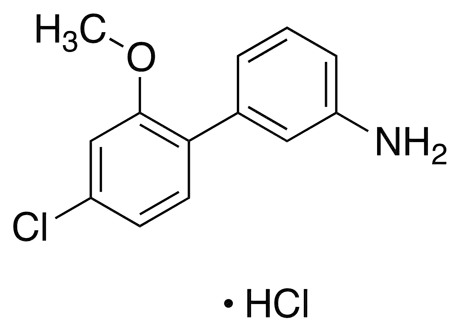 3-(4-Chloro-2-methoxyphenyl)aniline Hydrochloride - Chemical structure and product image