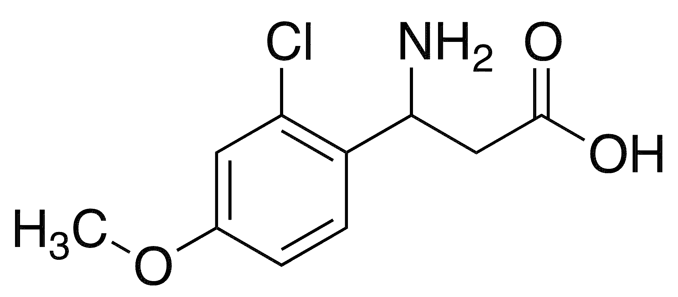 3-(2-Chloro-4-methoxyphenyl)-beta-alanine - Chemical structure and product image