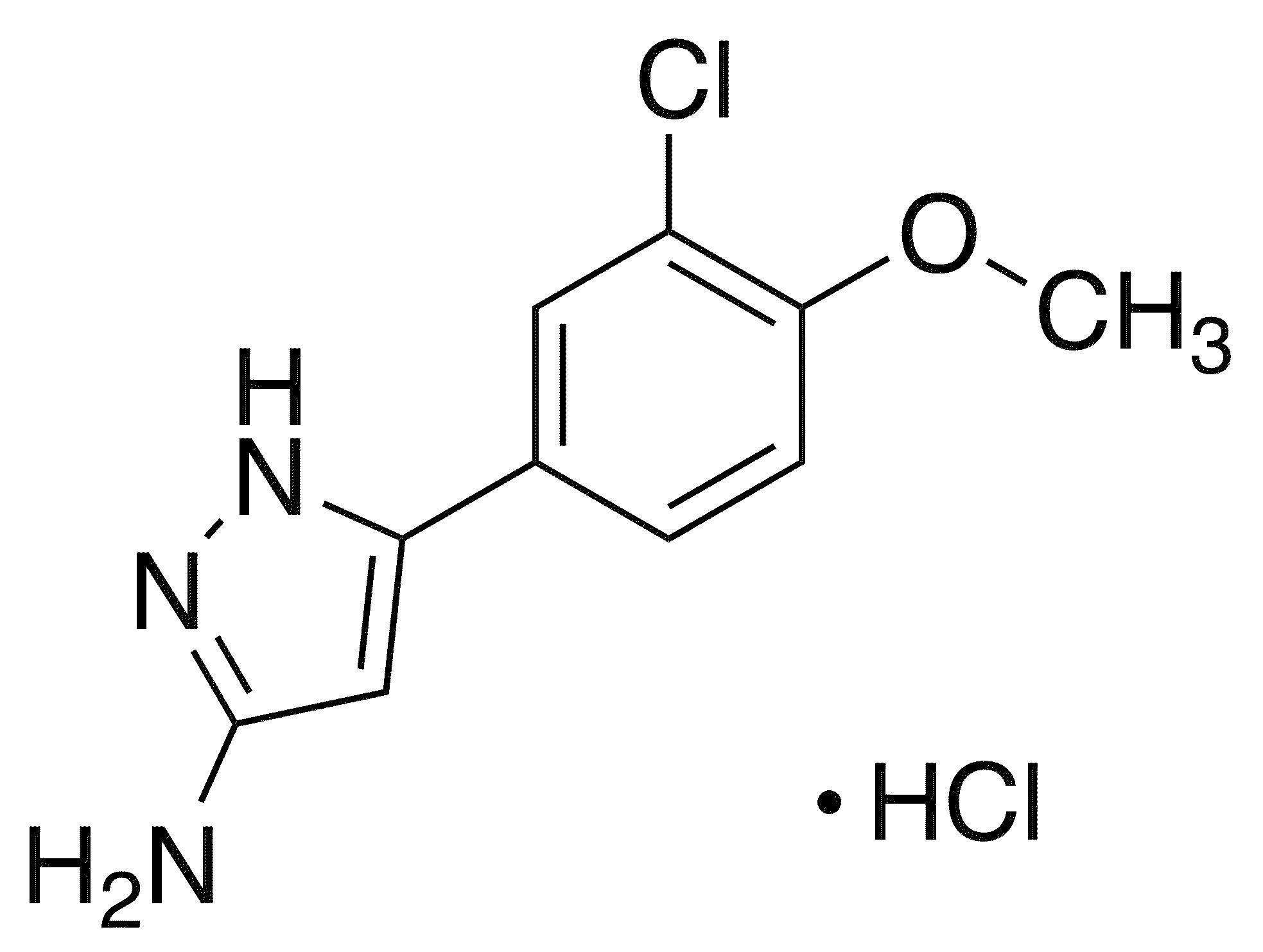 3-(3-Chloro-4-methoxyphenyl)-1h-pyrazol-5-ylamine Hydrochloride - Chemical structure and product image