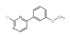 2-Chloro-4-(3-methoxyphenyl)pyrimidine - Chemical structure and product image