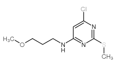4-Chloro-6-(3-Methoxypropylamino)-2-methylthiopyrimidine - Chemical structure and product image