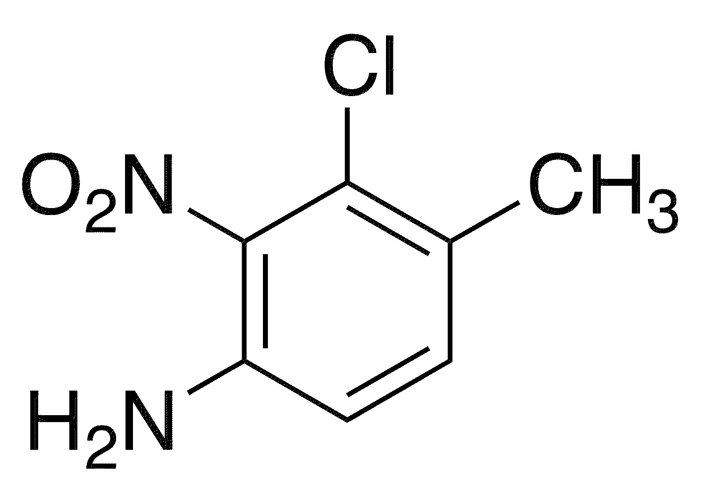 3-Chloro-4-methyl-2-nitroaniline - Chemical structure and product image