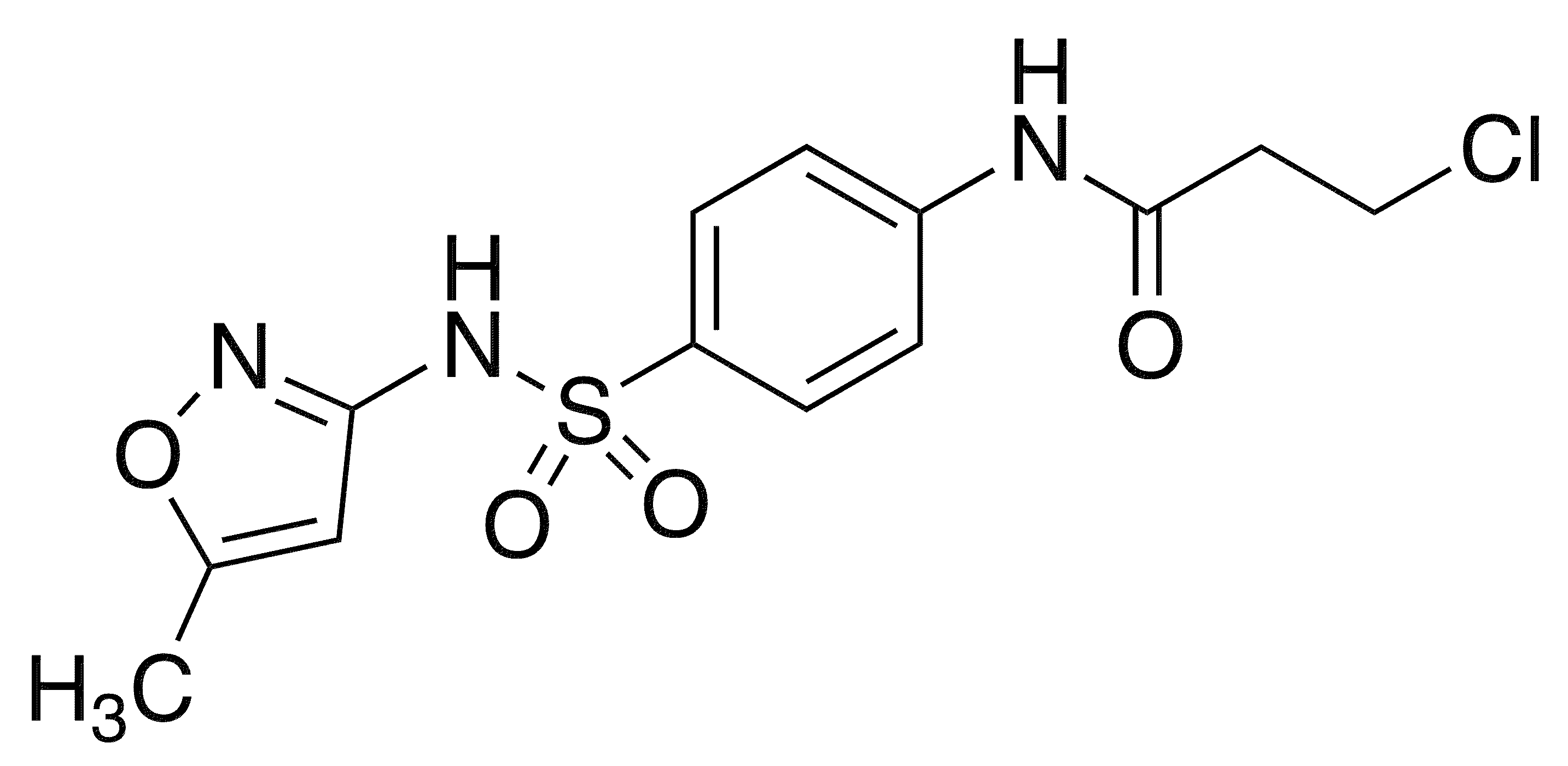 3-Chloro-N-{4-[(5-methyl-1,2-oxazol-3-yl)sulfamoyl]phenyl}propanamide - Chemical structure and product image