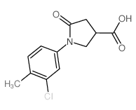 1-(3-Chloro-4-methylphenyl)-5-oxopyrrolidine-3-carboxylic Acid - Chemical structure and product image
