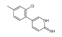 5-(2-Chloro-4-methylphenyl)pyridin-2-amine - Chemical structure and product image