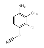 3-Chloro-2-methyl-4-thiocyanatoaniline - Chemical structure and product image