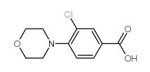 3-Chloro-4-morpholinobenzoic acid - Chemical structure and product image