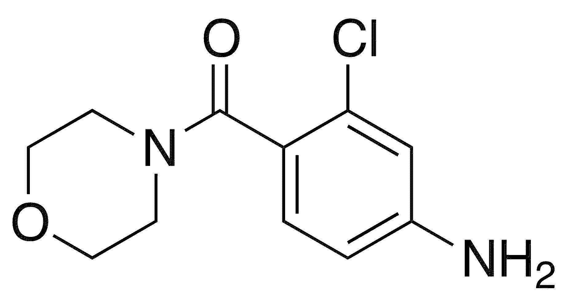 3-Chloro-4-[(morpholin-4-yl)carbonyl]aniline - Chemical structure and product image
