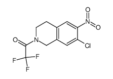 1-(7-Chloro-6-nitro-3,4-dihydroisoquinolin-2(1h)-yl)-2,2,2-trifluoroethanone - Chemical structure and product image