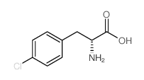 4-Chloro-D-phenylalanine - Chemical structure and product image
