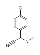 2-(4-Chlorophenyl)-2-(dimethylamino)acetonitrile - Chemical structure and product image