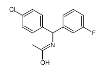 N-[(4-Chlorophenyl)(3-fluorophenyl)methyl]acetamide - Chemical structure and product image