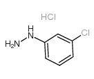 3-Chlorophenylhydrazine Hydrochloride - Chemical structure and product image