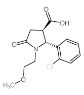(2R,3R)-2-(2-Chloro-phenyl)-1-(2-methoxy-ethyl)-5-oxo-pyrrolidine-3-carboxylic Acid - Chemical structure and product image