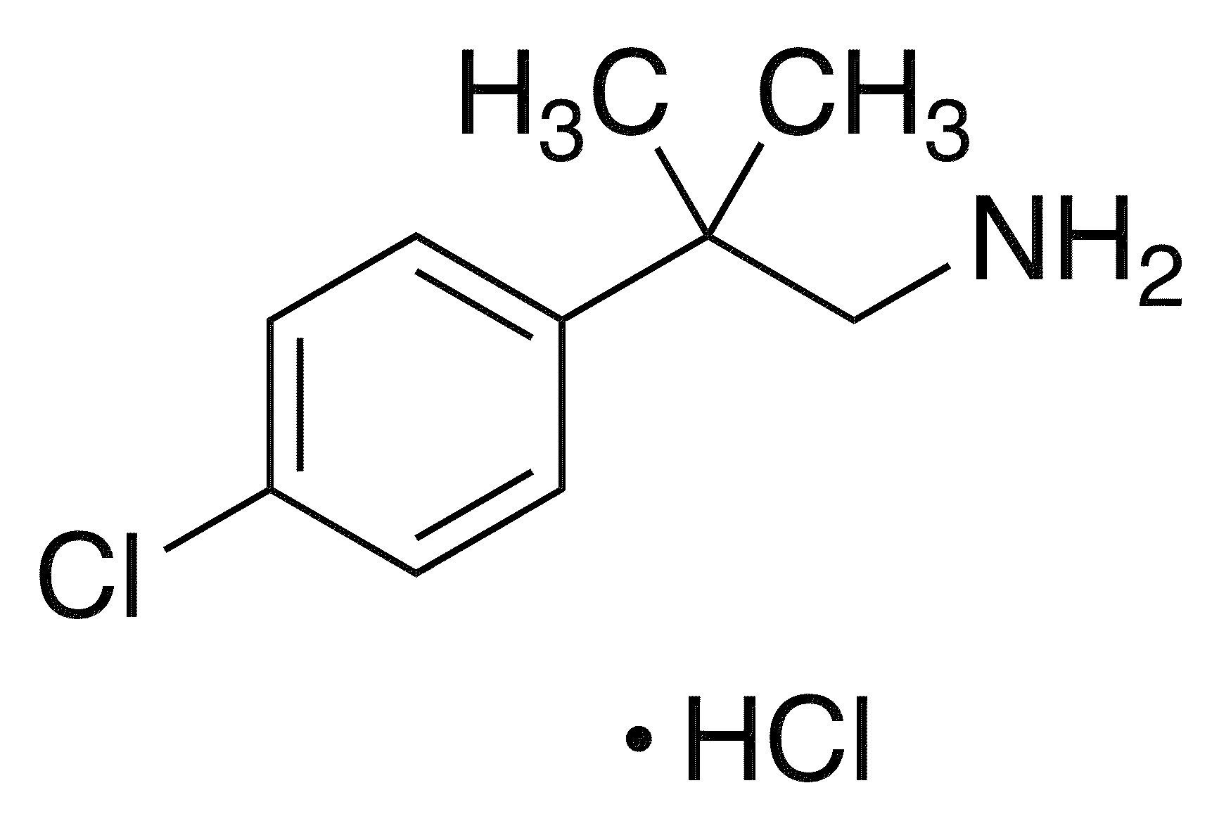 2-(4-Chlorophenyl)-2-methylpropylamine Hydrochloride - Chemical structure and product image