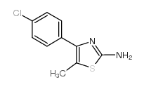 4-(4-Chloro-phenyl)-5-methyl-thiazol-2-ylamine - Chemical structure and product image