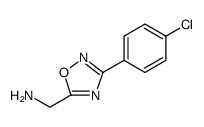 [3-(4-Chlorophenyl)-1,2,4-oxadiazol-5-yl]methanamine - Chemical structure and product image