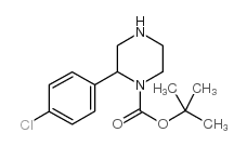 2-(4-Chlorophenyl)piperazine-1-carboxylic Acid tert-Butyl Ester - Chemical structure and product image