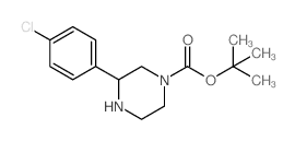 3-(4-Chlorophenyl)piperazine-1-carboxylic Acid tert-Butyl Ester - Chemical structure and product image