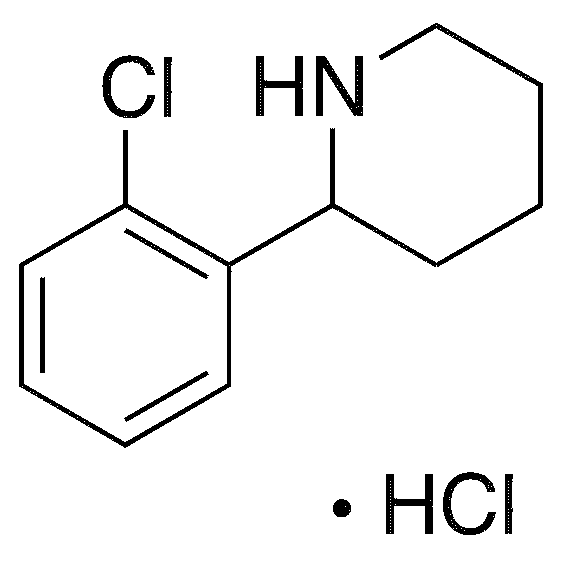 2-(2-Chlorophenyl)piperidine Hydrochloride - Chemical structure and product image