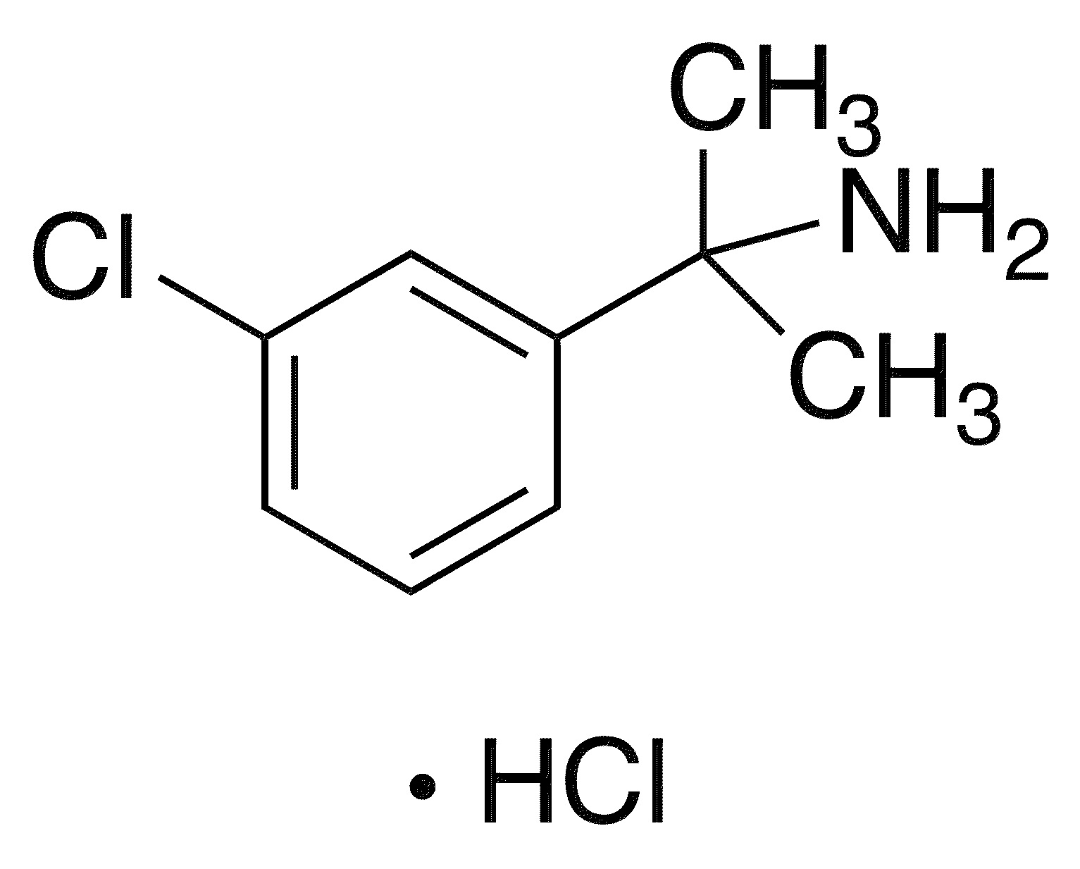 2-(3-Chlorophenyl)propan-2-amine Hydrochloride - Chemical structure and product image