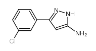 3-(3-Chlorophenyl)-1h-pyrazol-5-amine - Chemical structure and product image
