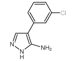 4-(3-Chlorophenyl)-1h-pyrazol-3-amine - Chemical structure and product image