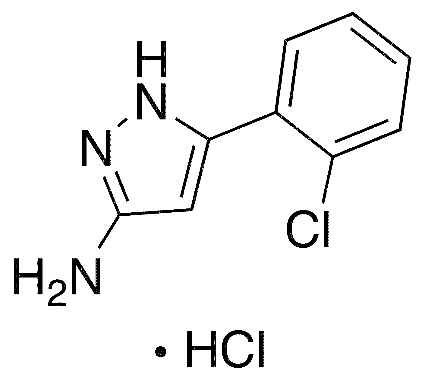 3-(2-Chlorophenyl)-1H-pyrazol-5-amine Hydrochloride - Chemical structure and product image
