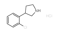 3-(2-Chlorophenyl)pyrrolidine Hydrochloride - Chemical structure and product image