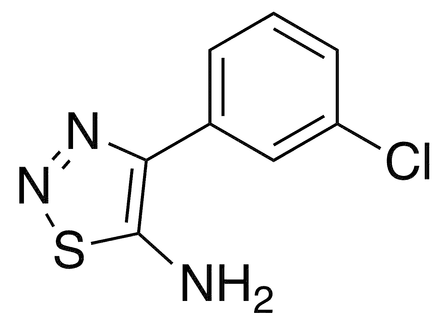 4-(3-Chlorophenyl)-1,2,3-thiadiazol-5-amine - Chemical structure and product image
