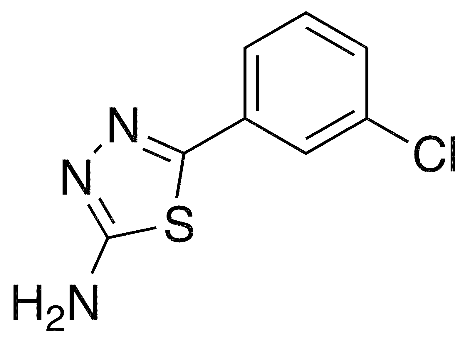 5-(3-Chlorophenyl)-1,3,4-thiadiazol-2-amine - Chemical structure and product image