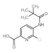6-Chloro-5-pivalamidopicolinic Acid - Chemical structure and product image