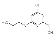 4-Chloro-6-propylamino-2-methylthiopyrimidine - Chemical structure and product image